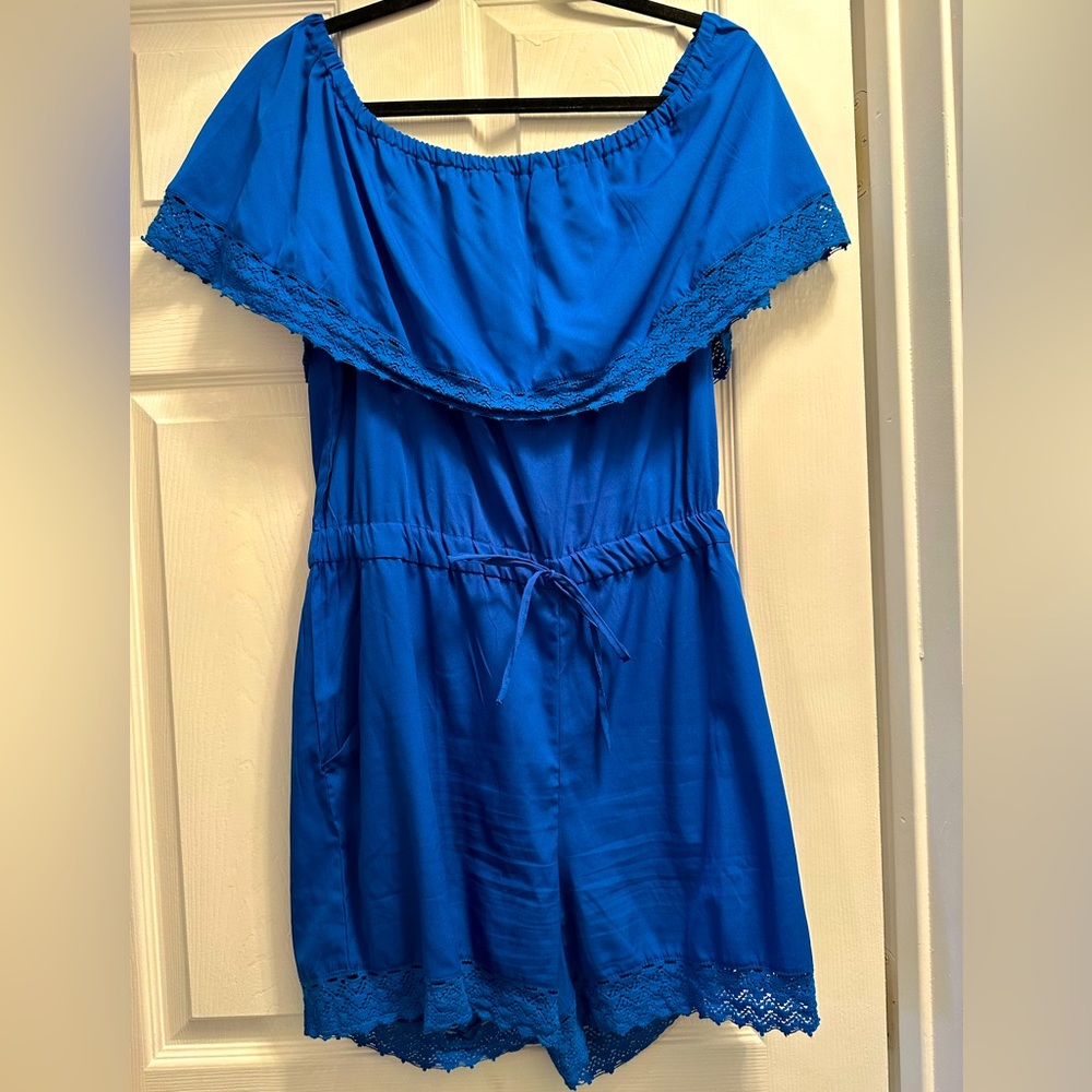 Royal blue romper